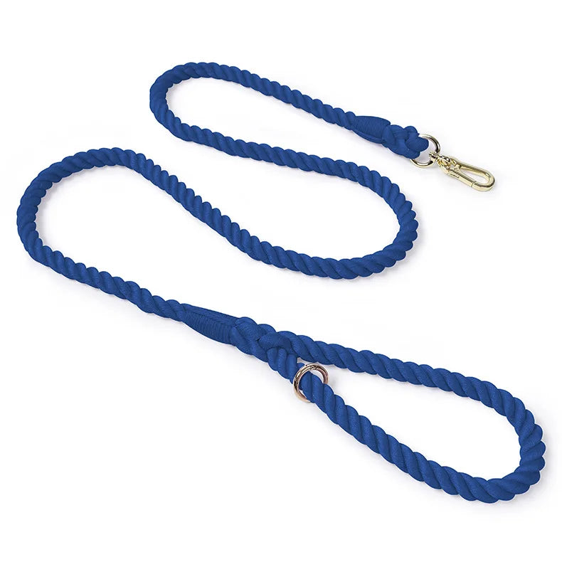 Multi-Function Hand-Woven Gradient Dog Leash