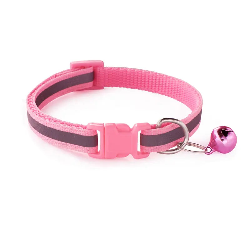 Safety Breakaway Buckle and Bell Reflective Cat Collar