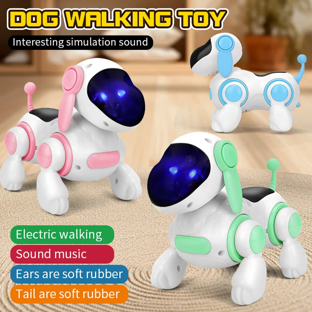 Smart Robotic Dog Interactive Toy with Lights, Sounds & Music