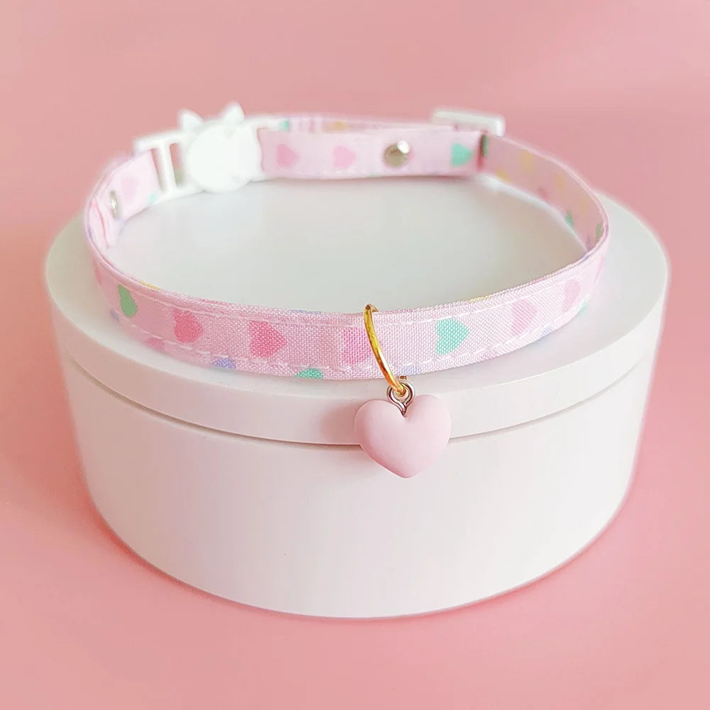 Cute Printed Pet Necklace Adjustable Cat & Puppy Collar