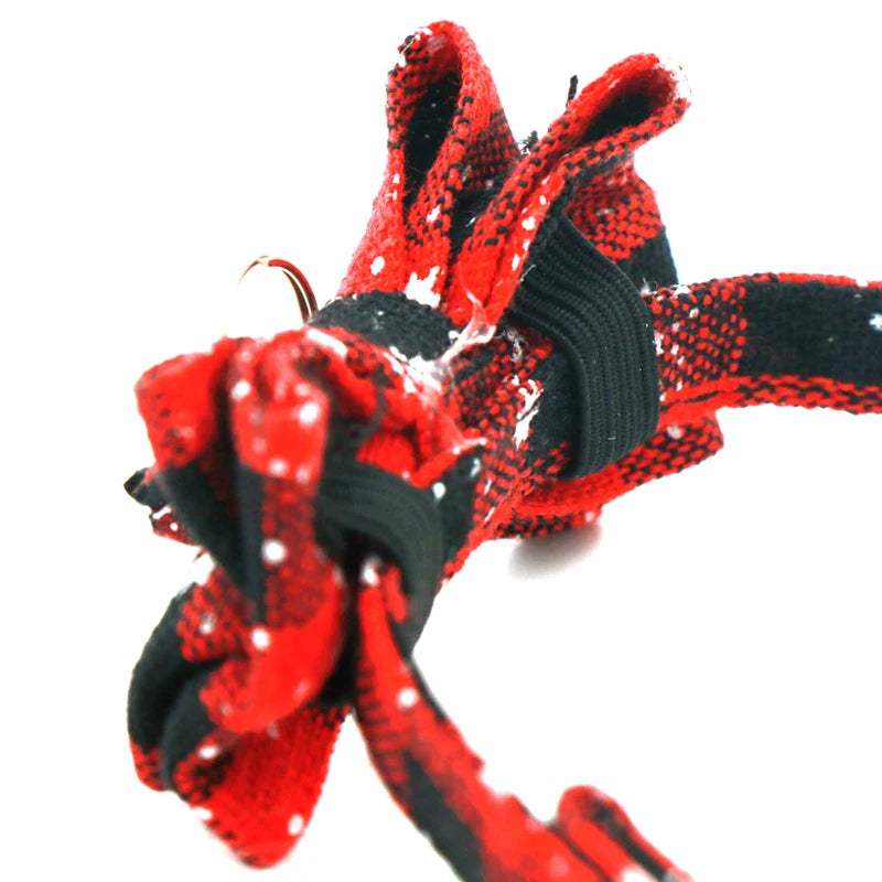 Festive Detachable Christmas Bow Pet Collar