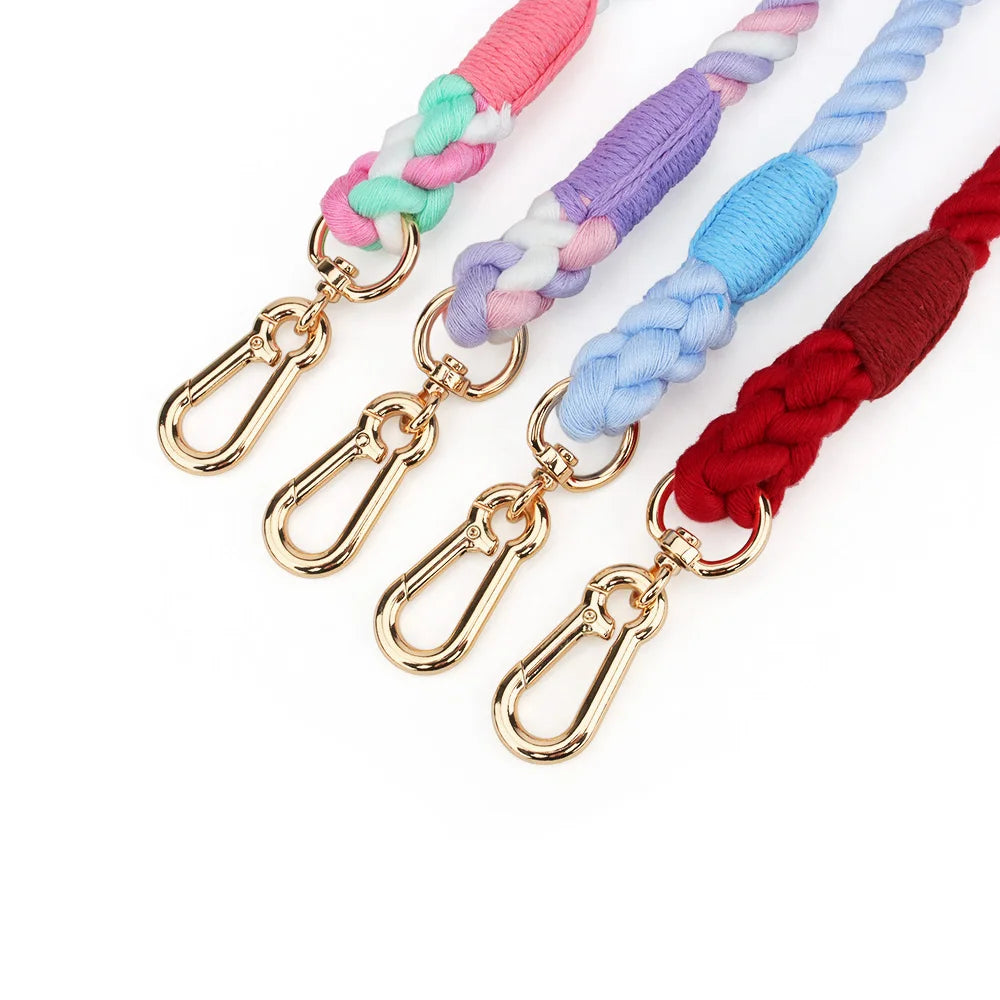 Multi-Function Hand-Woven Gradient Dog Leash