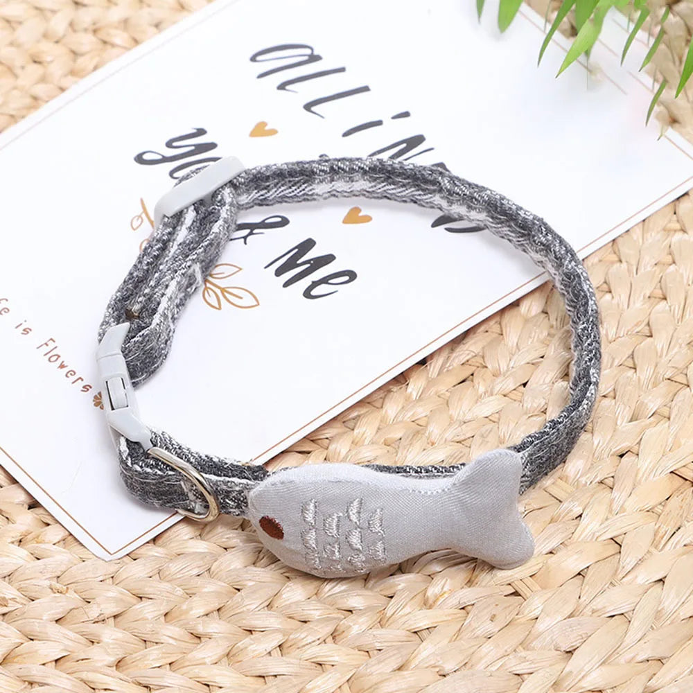 Cute Pet Necklace Adjustable Cat & Small Dog Collar