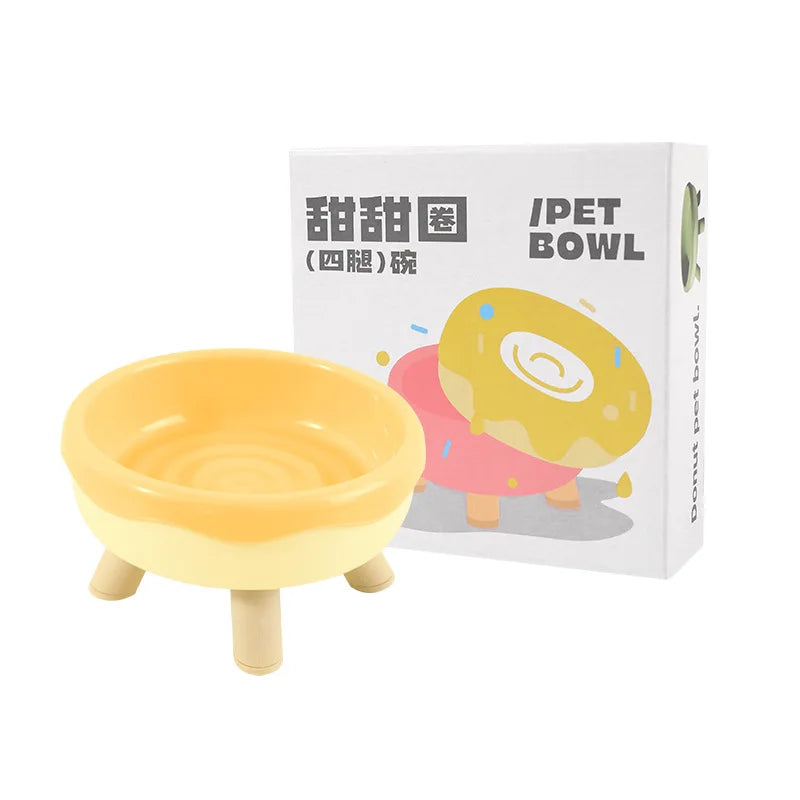Four-Legged Pet Bowl Stylish Feeder for Cats & Small Dogs