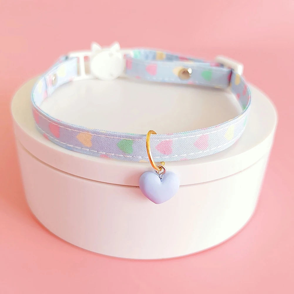 Cute Printed Pet Necklace Adjustable Cat & Puppy Collar