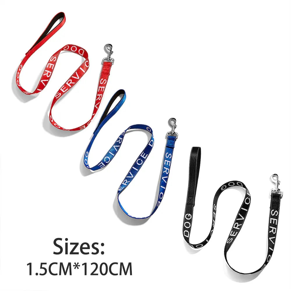 Solid Color Training Lead Reflective Jacquard Pet Leash