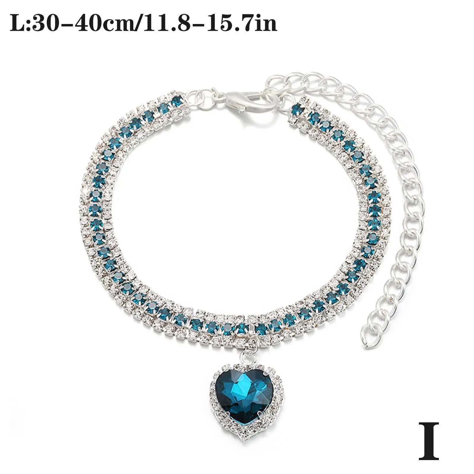 Crystal Pendant Rhinestone Diamante Pet Collar