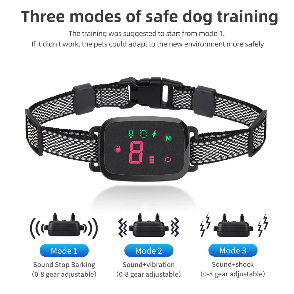 Rechargeable Bark Stopper Smart Anti-Bark Dog Collar