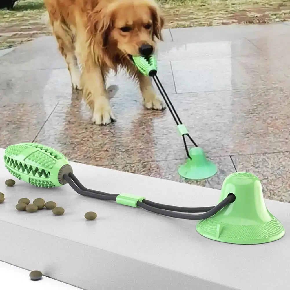 Dog Chew & Suction Toy Treat Dispensing Rope for Aggressive Chewers