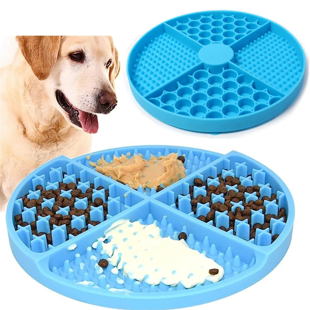 Silicone Licking Mat Slow Feeder with Suction Cup for Dogs & Cats