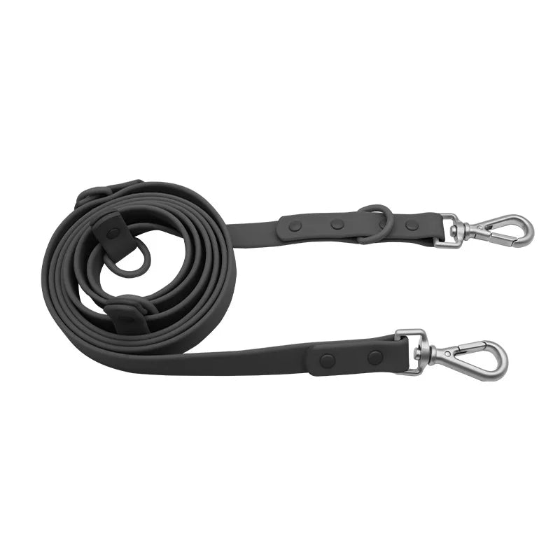 Heavy-Duty PVC Double-Headed Multifunctional Dog Leash