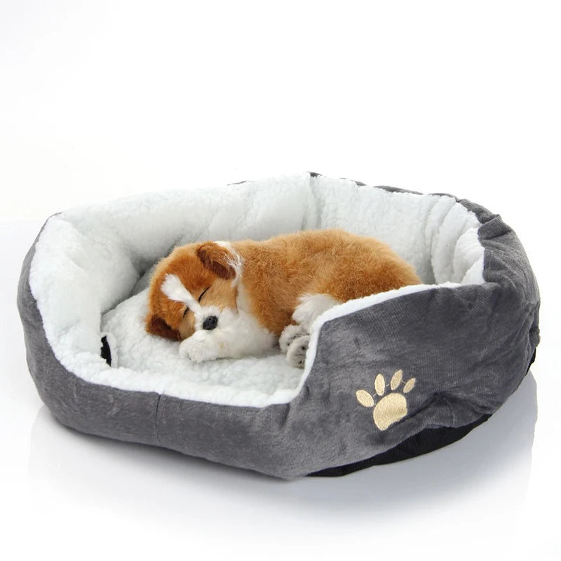 Thickened PP Cotton Cozy Pet Bed for Cats & Small Dogs