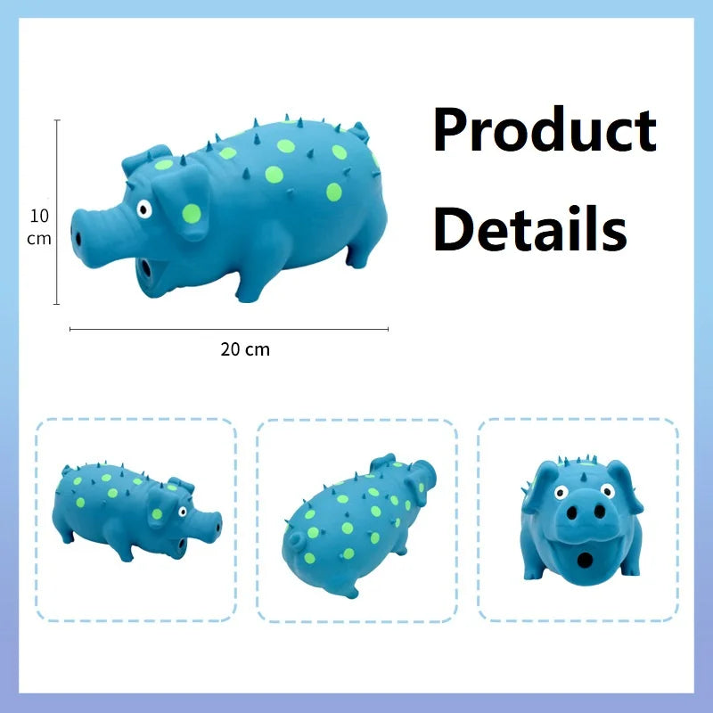 Squeaky Piggy Toy Bite-Resistant Chew Toy for Dogs & Puppies