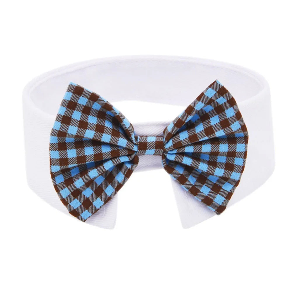 Tuxedo Neck Tie Adjustable Formal Pet Bowtie Collar