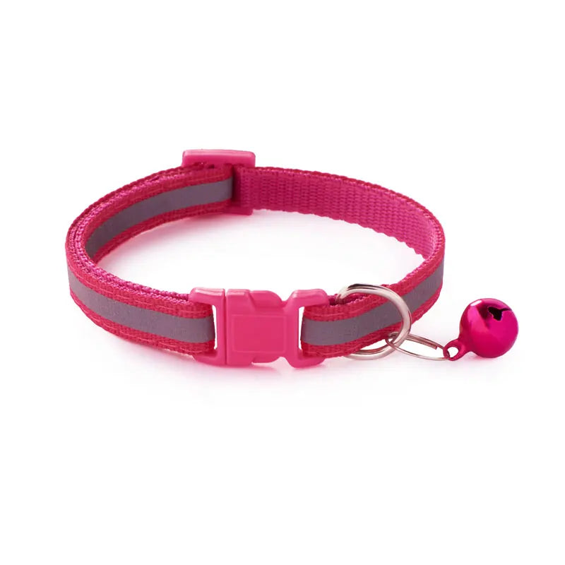 Safety Breakaway Buckle and Bell Reflective Cat Collar
