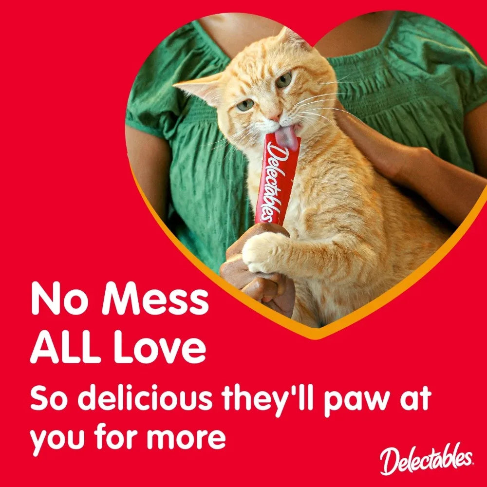 0.5 oz Each Squeeze Up Cat Treat Variety Pack