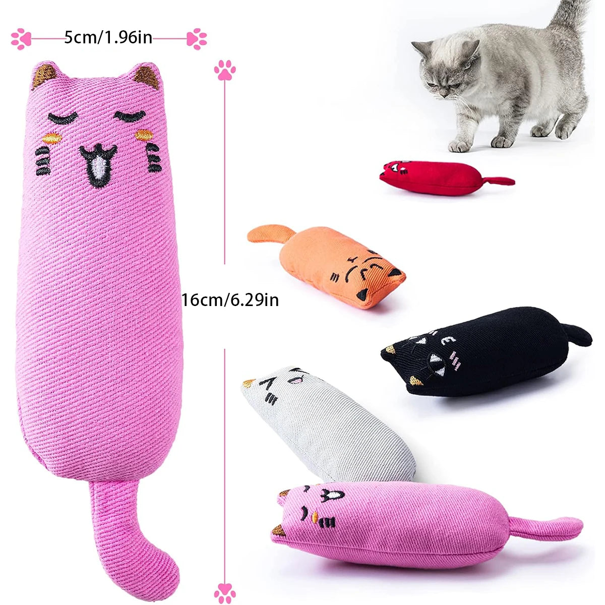 Funny Catnip Chew Toy Interactive Pillow for Kittens & Cats