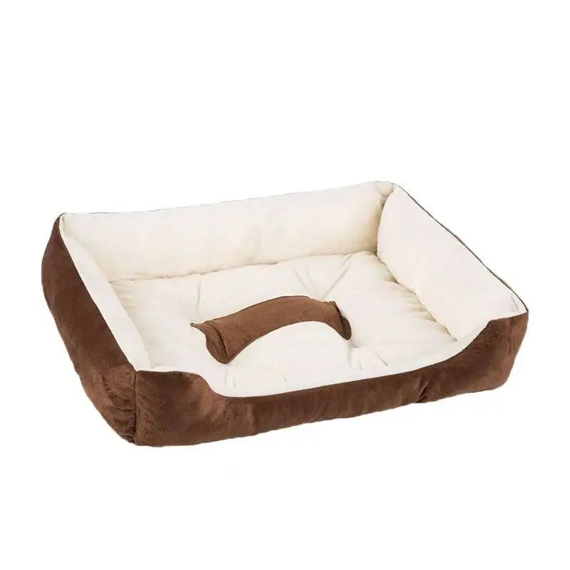 Cute Bone-Shaped Kennel with Thickened Sleeping Mat