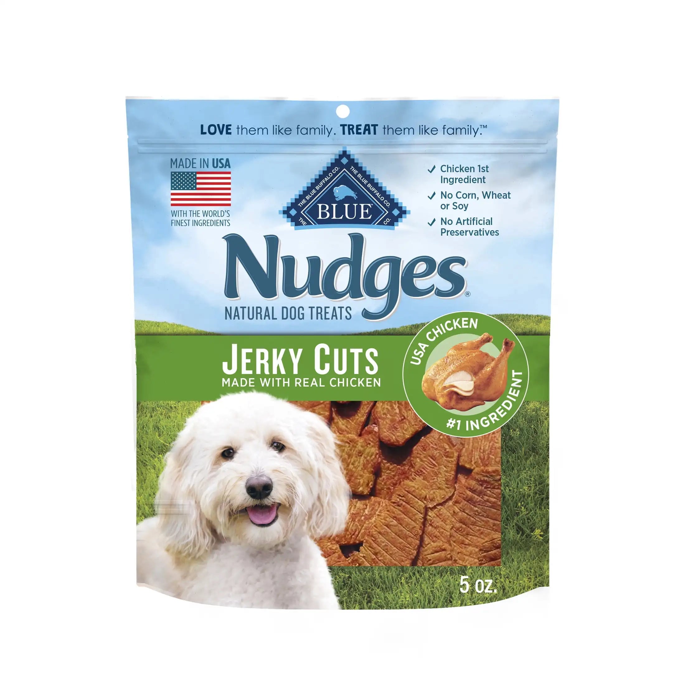 5 oz Real Chicken Nudges Jerky Dog Treats