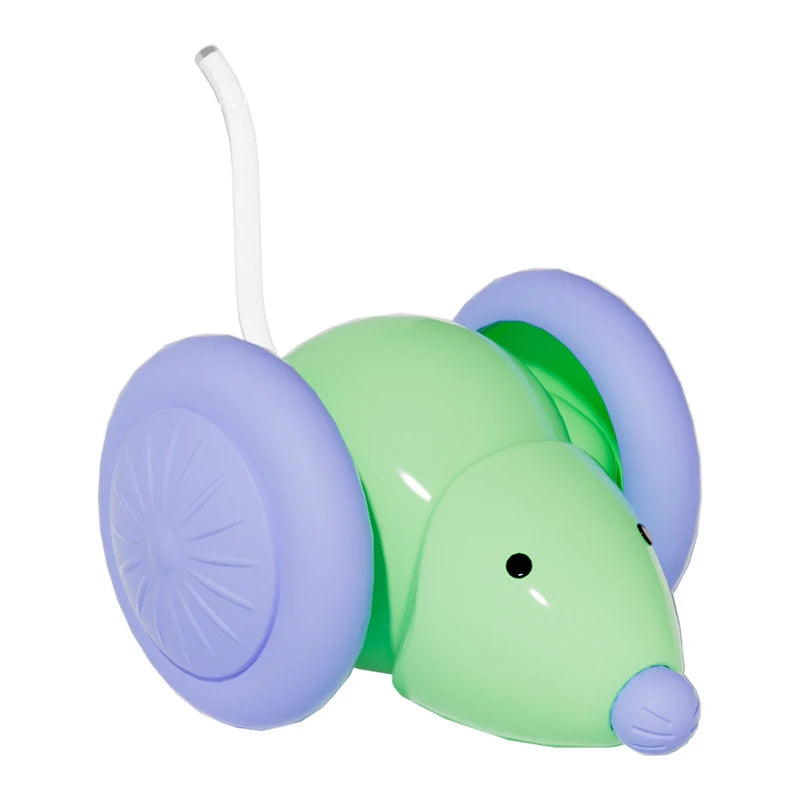 Electric Mouse Car Rechargeable Cat Toy with Obstacle Avoidance