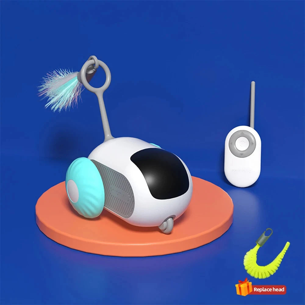 Smart Cat Toy 2-Mode Remote-Controlled Moving Car for Cats & Dogs