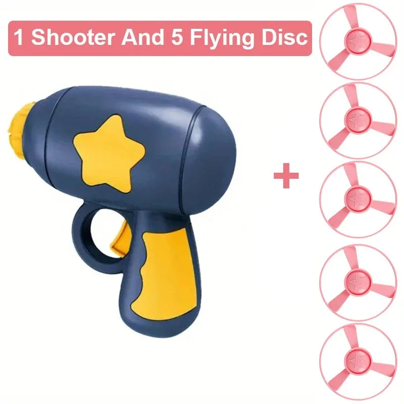 Interactive Cat Toy Mini Flying Disc Launcher for Chasing & Training