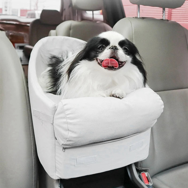 Portable Pet Car Seat Waterproof Carrier for Small Dogs & Cats