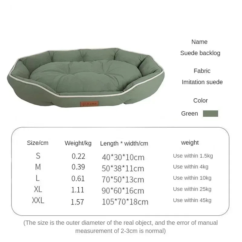 Washable Pet Mat & Kennel Large Plush Dog Bed