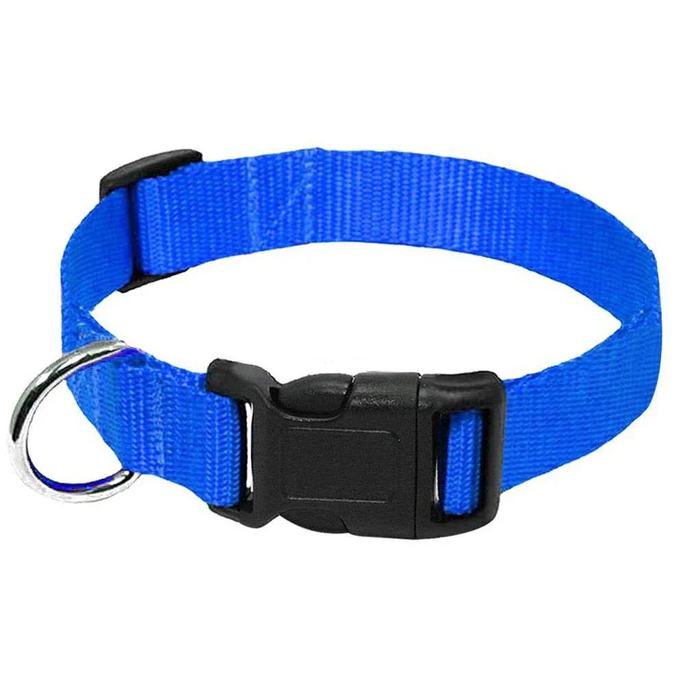 Adjustable Durable Nylon Pet Collar with D-Ring