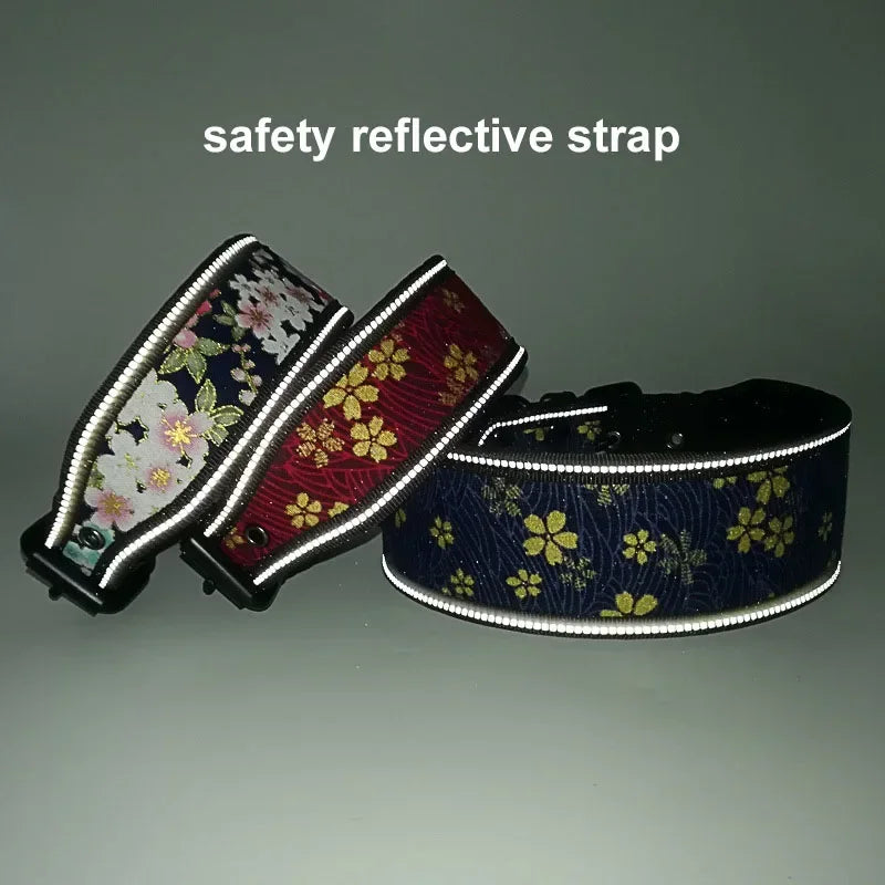 Adjustable Reflective Neoprene Padded Dog Collar