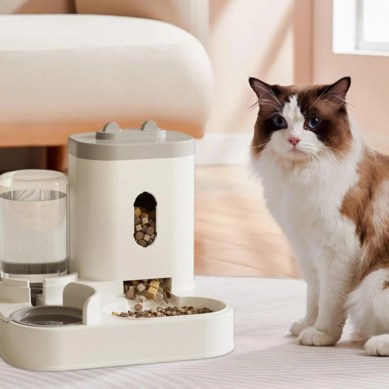 Automatic Cat Feeder Smart Pet Food & Water Dispenser for Cats & Dogs