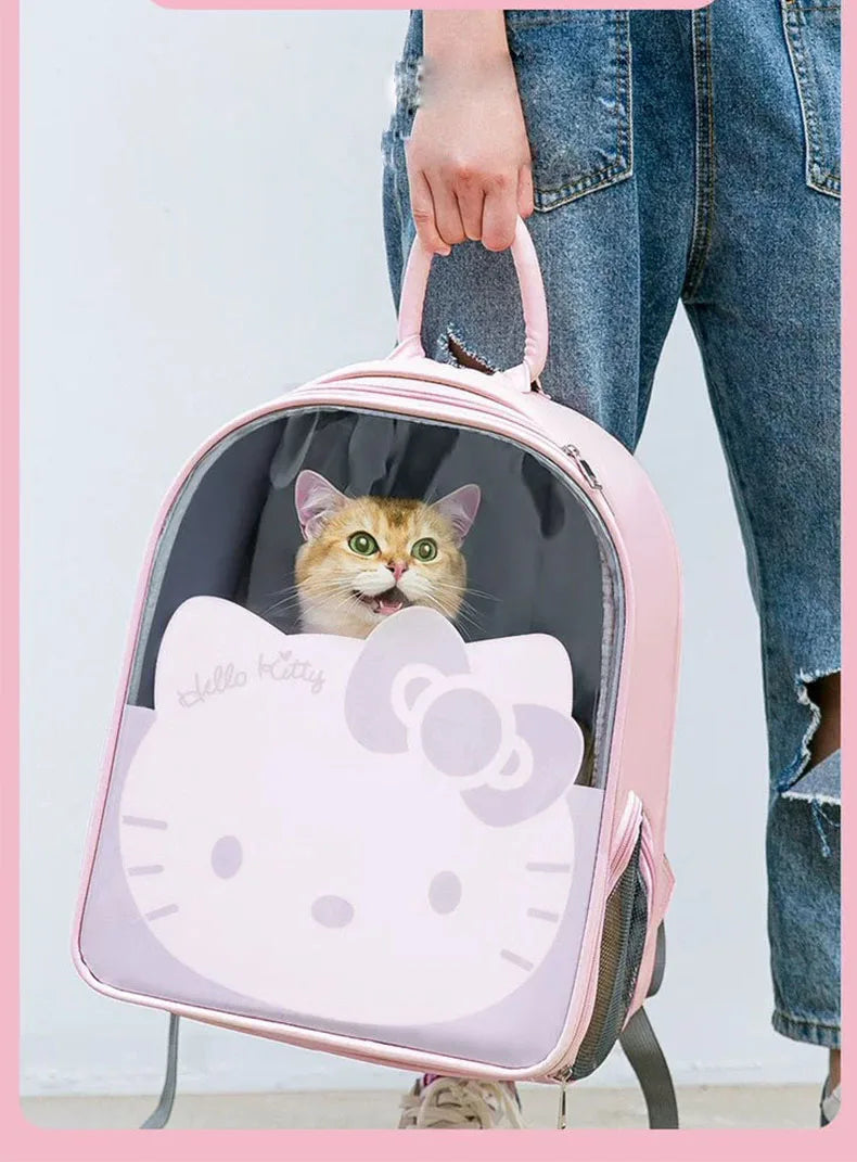 Pet Carrier Backpack Breathable Travel Bag with Window for Dogs & Cats