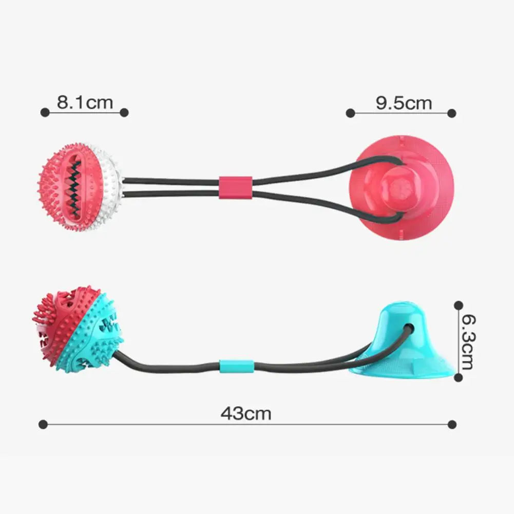Dog Chew & Suction Toy Treat Dispensing Rope for Aggressive Chewers
