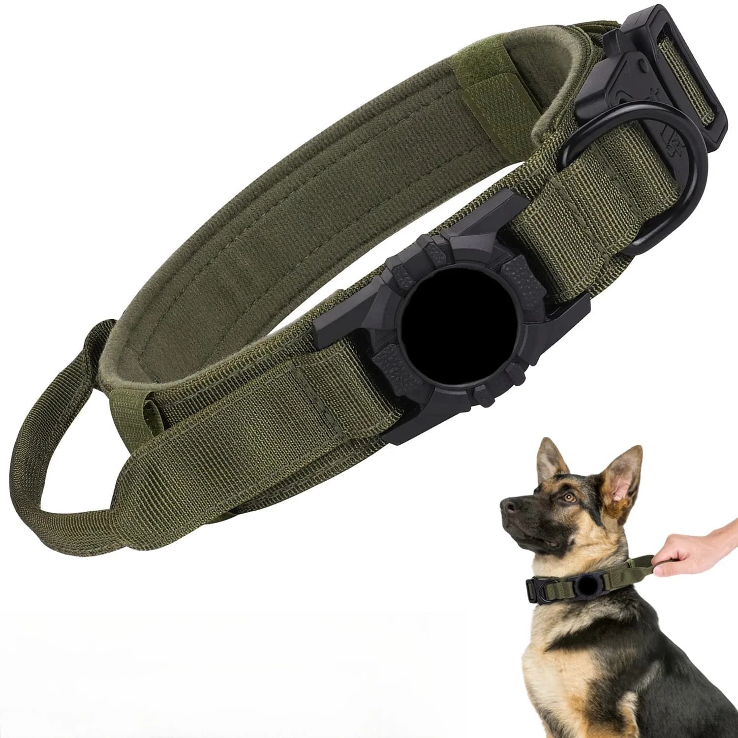 Heavy-Duty Nylon Adjustable Tactical Dog Collar