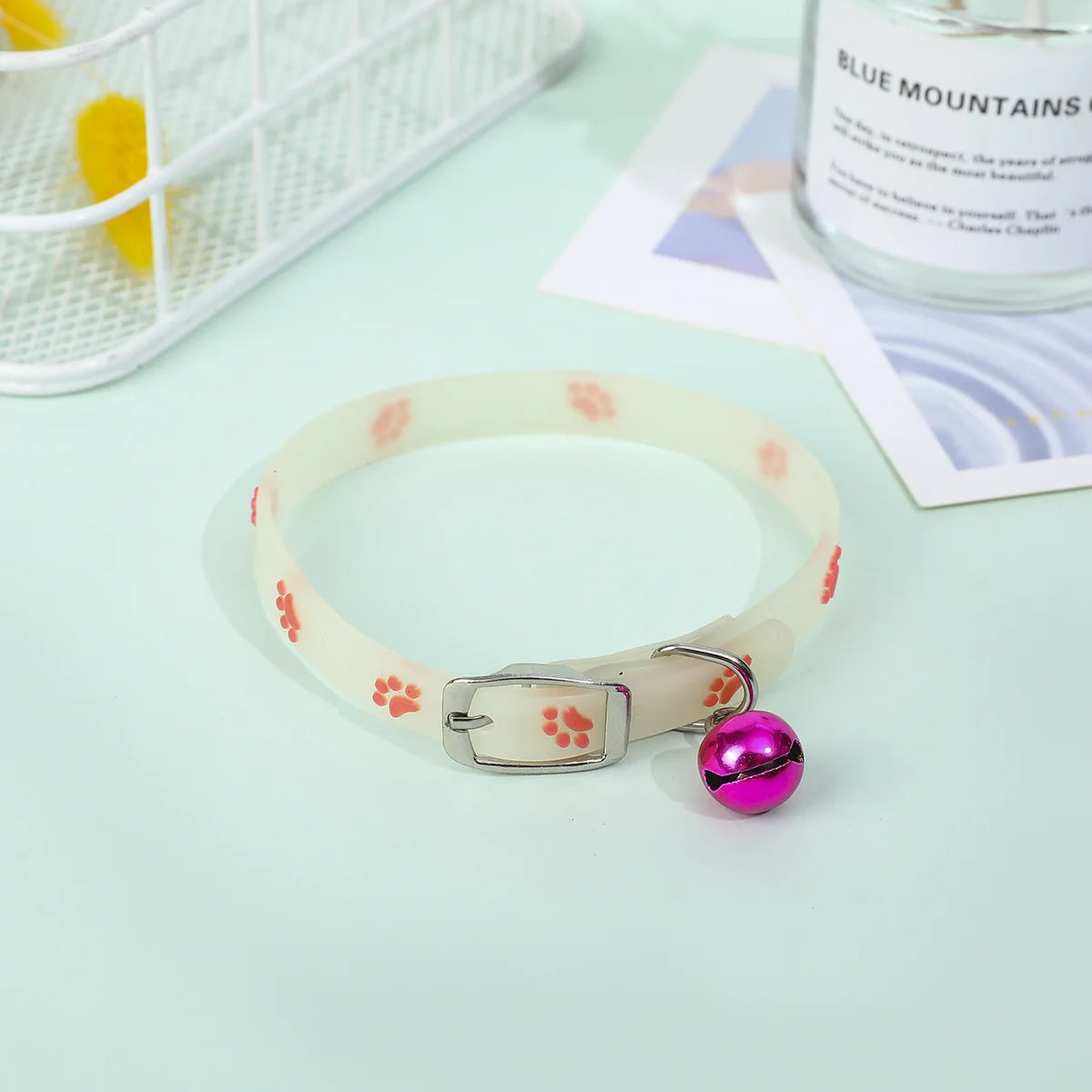Glowing Anti-Loss Necklace Luminous Silicone Cat Collar