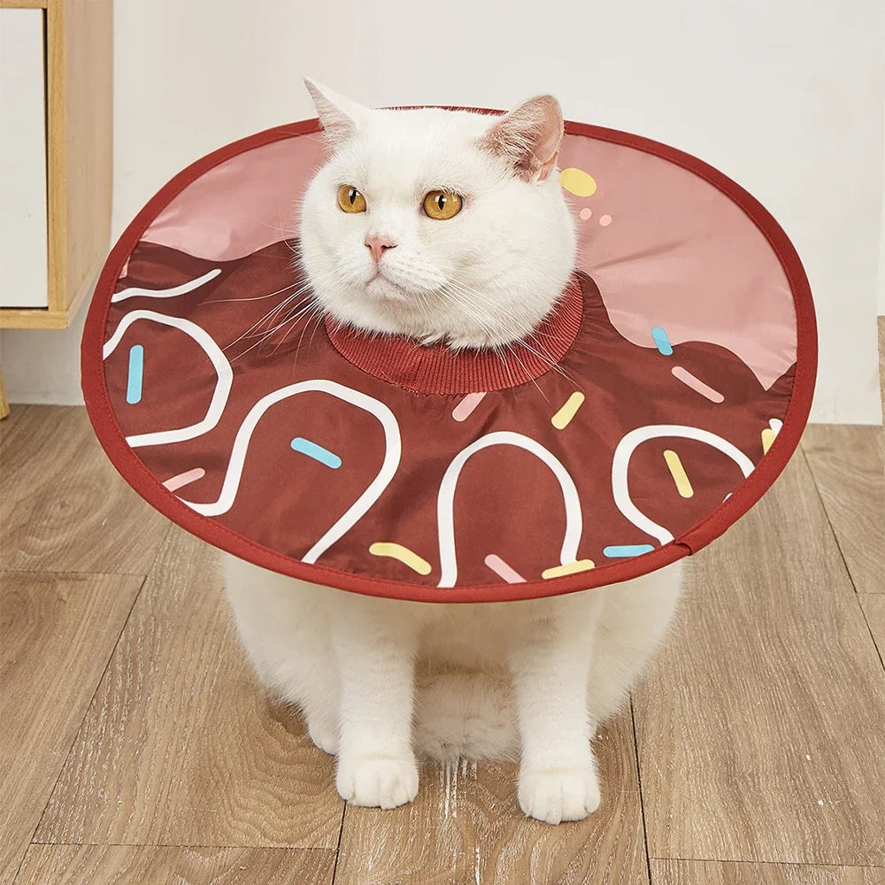 Sunflower Recovery Collar Anti-Bite & Anti-Lick Protective Cone for Cats
