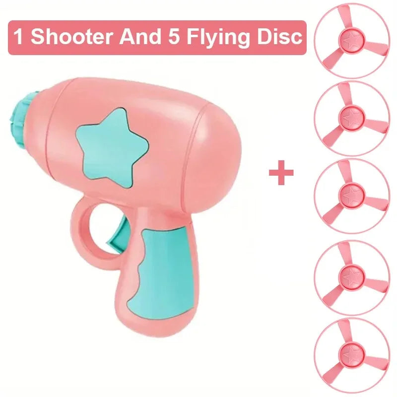 Interactive Cat Toy Mini Flying Disc Launcher for Chasing & Training