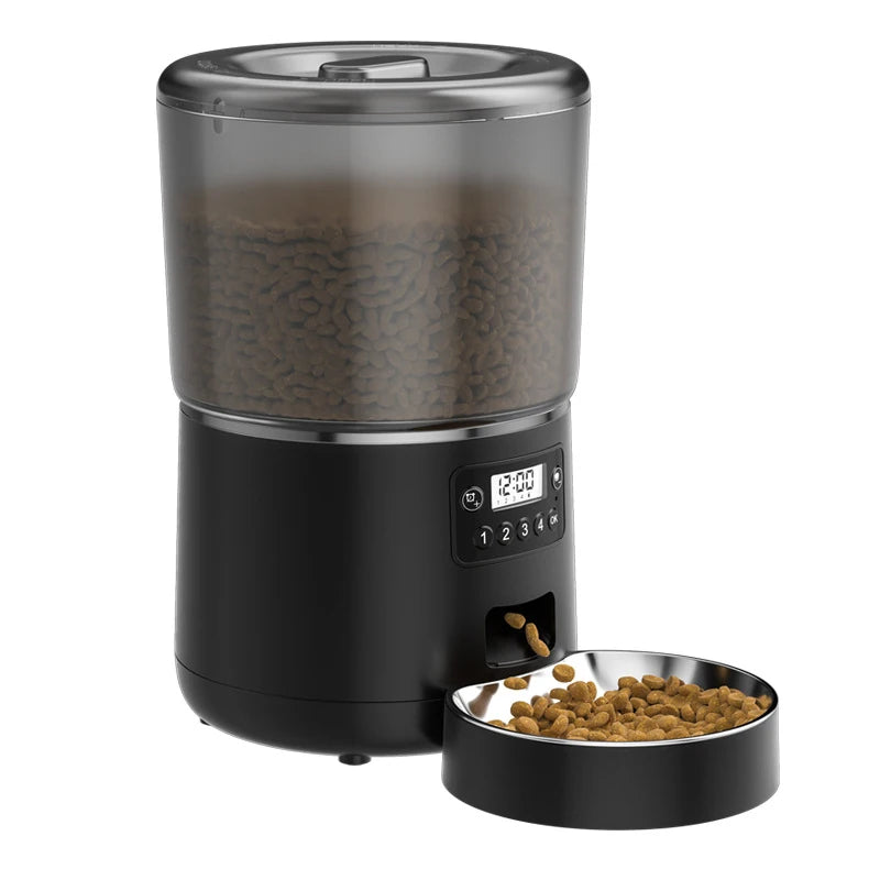 4L Pet Feeder Remote APP Control, Timed & Quantitative Feeding