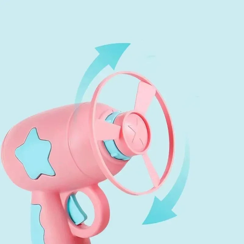 Interactive Cat Toy Mini Flying Disc Launcher for Chasing & Training