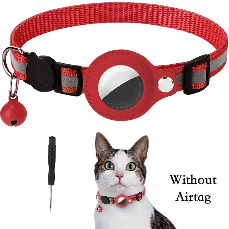 Anti-Lost Reflective Air Tag Holder Cat Collar