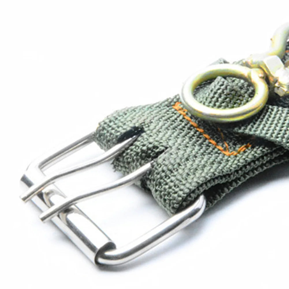 Heavy-Duty Army Green Double-Breasted Dog Collar