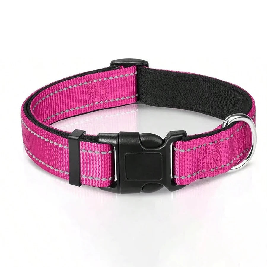 Soft Padded, Breathable Safety Adjustable Reflective Dog Collar