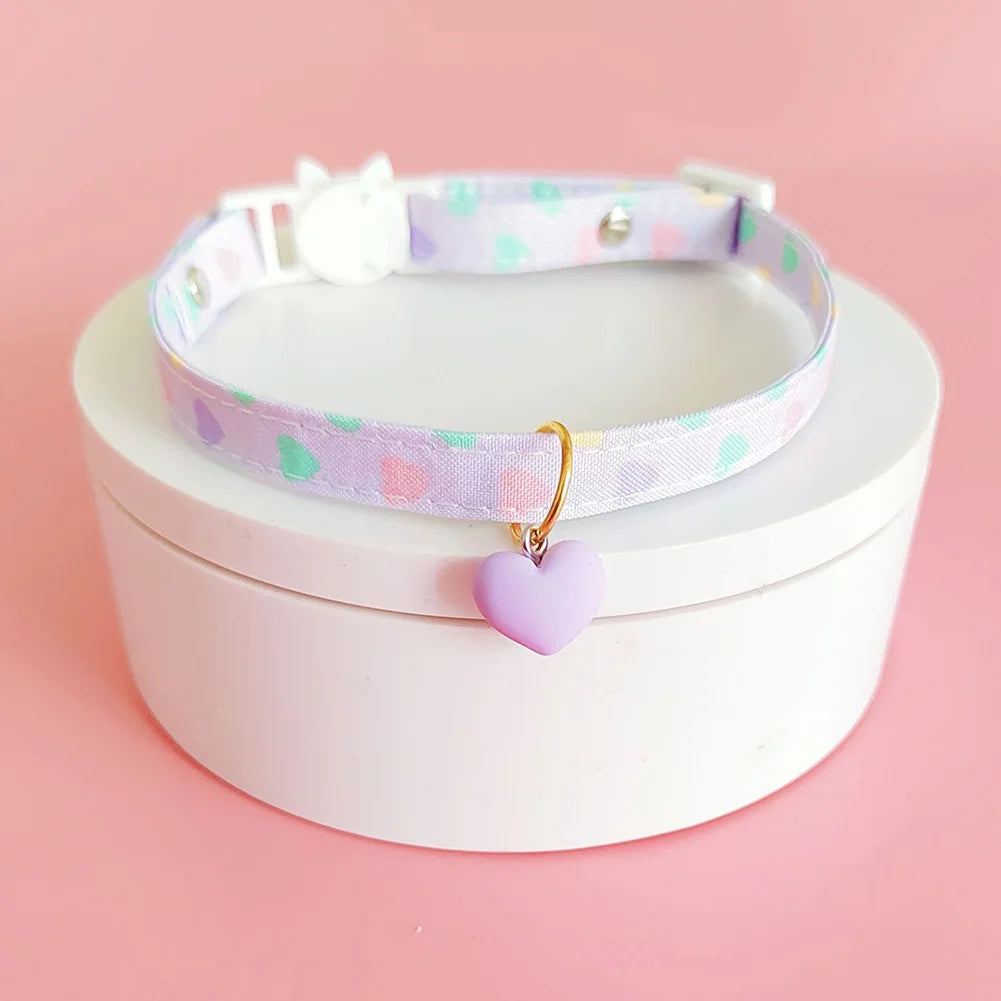 Cute Printed Pet Necklace Adjustable Cat & Puppy Collar
