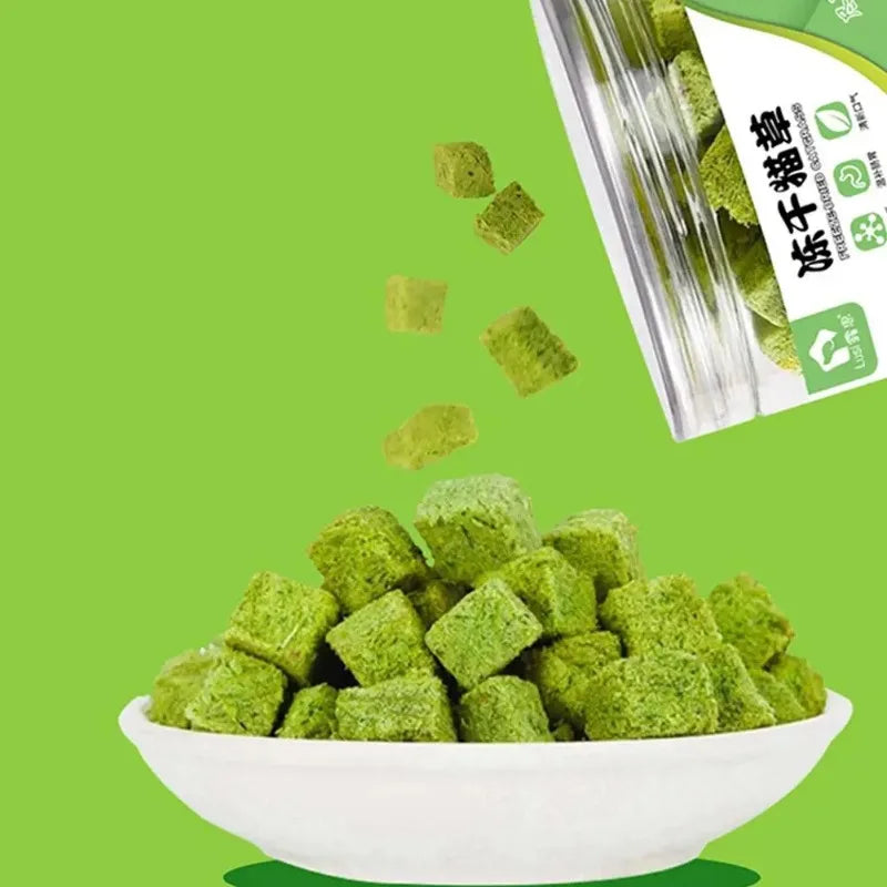 Teething Snacks Freeze-Dried Cat Grass Treats