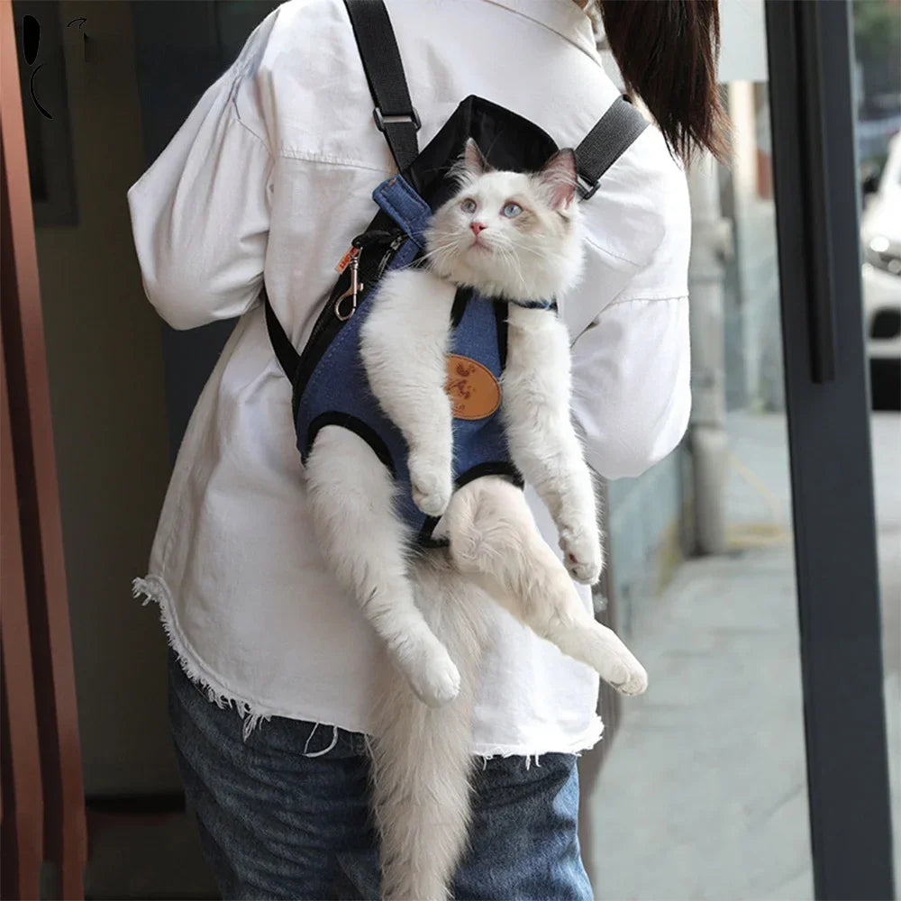 Fashionable Pet Carrier Breathable Travel Backpack for Cats & Dogs