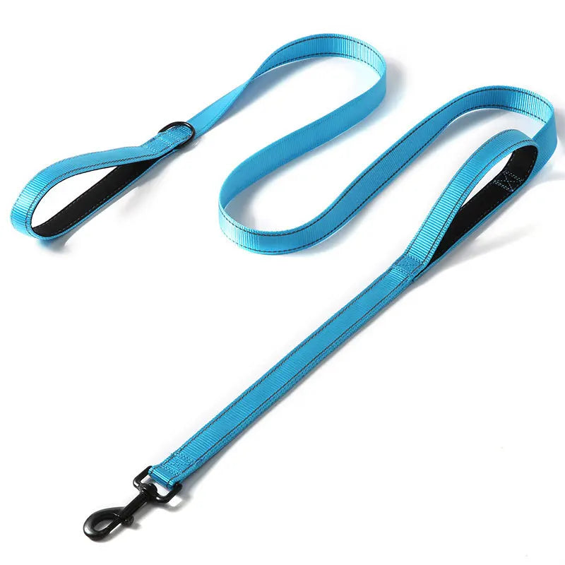 1.2m / 1.5m / 1.8m Double Handle Heavy-Duty Nylon Dog Leash
