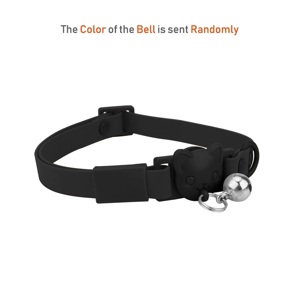 Adjustable Candy Color Kitten Waterproof PVC Cat Collar