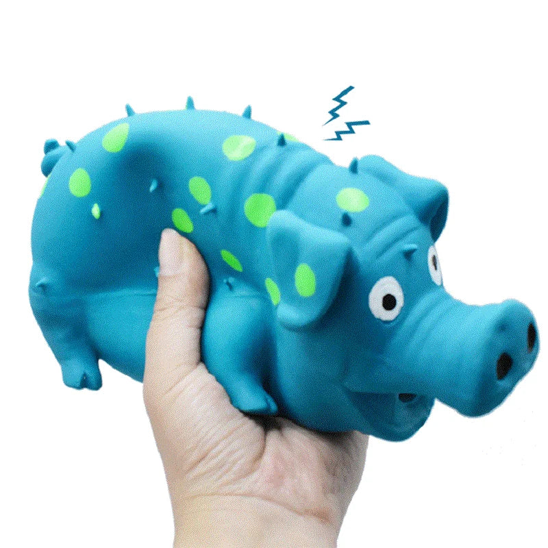 Squeaky Piggy Toy Bite-Resistant Chew Toy for Dogs & Puppies