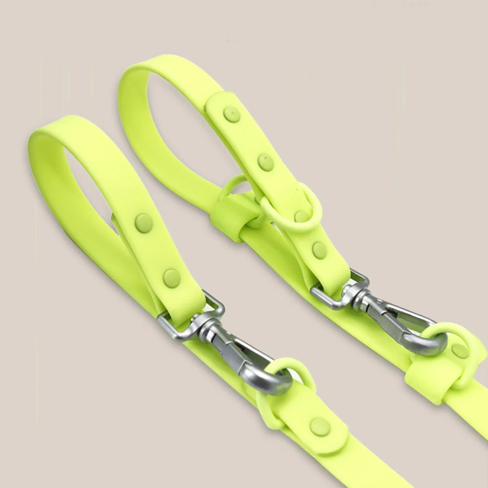 Heavy-Duty PVC Double-Headed Multifunctional Dog Leash