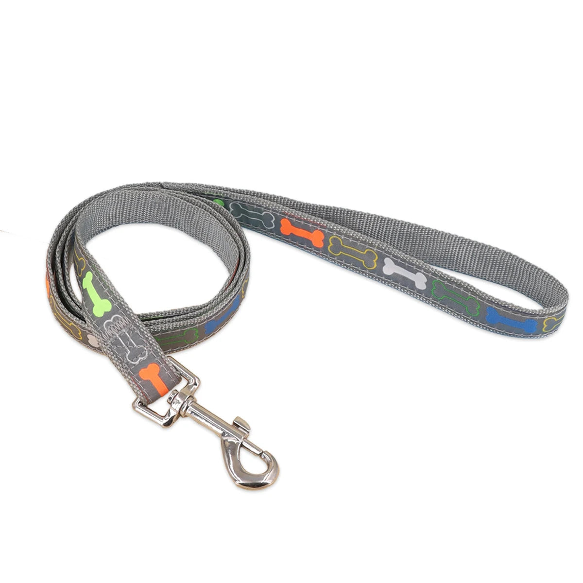 Durable Outdoor Walking Cartoon Bone Dog Leash